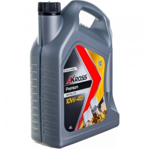 Моторное масло AKross PREMIUM полусинтетическое, 10W-40, SG/CD, 4 л AKS0007MOS