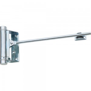 Дверной доводчик ALDEGHI LUIGI SPA стальной, пружинный, 125х300 мм, цвет: оцинкованная сталь, к-т: 1 шт + ключ с декоративными шурупами 115AZ003