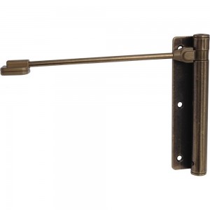 Дверной доводчик ALDEGHI LUIGI SPA правый, 170х39х225 мм, цвет: матовая античная бронза, к-т: 1 шт + ключ с декоративными шурупами 114OS170D