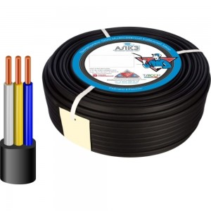 Силовой кабель АлКЗ ВВГ-Пнг(А)-LS 3x1,5 -0,66 (30м) ГОСТ VVG-P 3x1,5-30