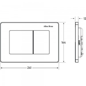 Кнопка смыва ALLEN BRAU 9.20006.BN INFINITY 306291