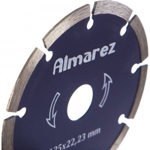 Диск отрезной алмазный Кирпич/блок (125х22.23 мм) Almarez 304125