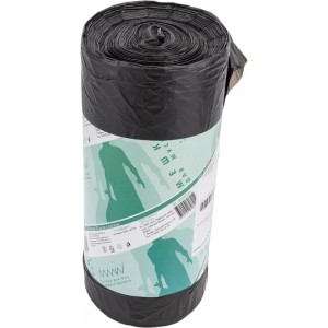 Мешок мусорный черный (50 шт/рул; 120 л; 700x1100 мм; 20 мкм; ПНД) ALMIN AL-811012n