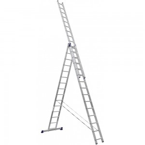 Трехсекционная универсальная алюминиевая лестница Алюмет Серия HS3 6315