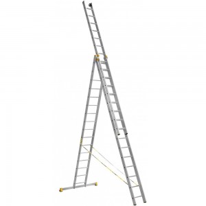 Трехсекционная алюминиевая лестница Алюмет Серия Р3 9316