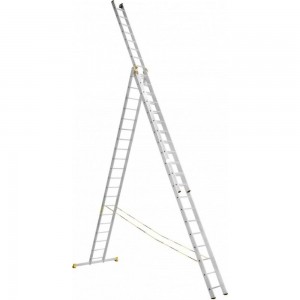 Трехсекционная алюминиевая лестница Алюмет Серия Р3 9316