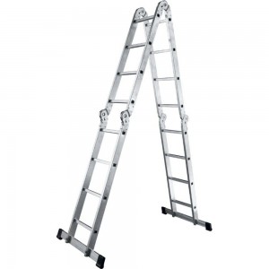 Алюминиевая четырехсекционная шарнирная лестница Алюмет TL 4044