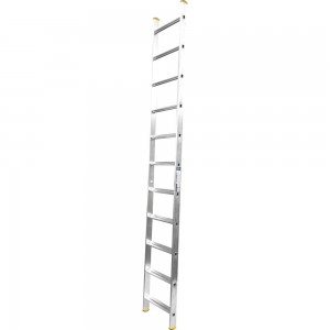 Алюминиевая односекционная приставная лестница Алюмет 11 широких ступеней НК1 5111