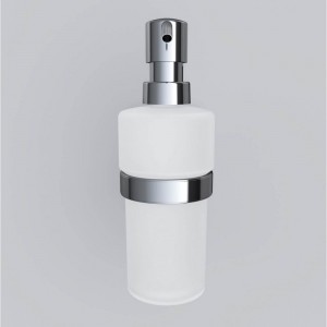 Стеклянный диспенсер для жидкого мыла с настенным держателем, хром AM.PM A7436900