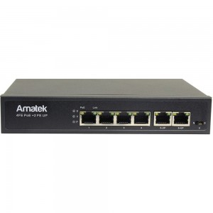 Коммутатор Amatek AN-S6P4D на 6 портов с HiPoE 7000414