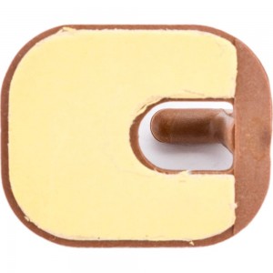 Самоклеящийся крючок Amig пластик, коричневый 2 шт. в дисп. 206-45х32х21MAR