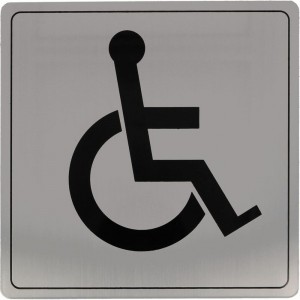 Информационная табличка Amig Для инвалидов нержавеющая сталь 100-140х140 IN