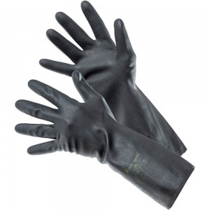Влагостойкие химостойкие неопреновые перчатки Ампаро Зевс (т) размер L 6890 (457417)-L