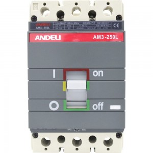 Автоматический выключатель ANDELI AM3-250S/3P 250A 65KA ADL06-135