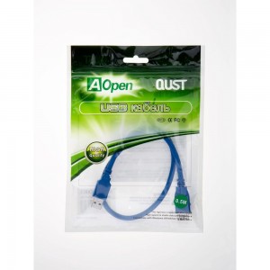 Удлинительный кабель AOpen/Qust USB3.0 Am-Af 0,5m Aopen ACU302-0.5M
