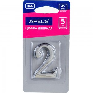Дверная цифра APECS DN-01-2-Z-CR 19010