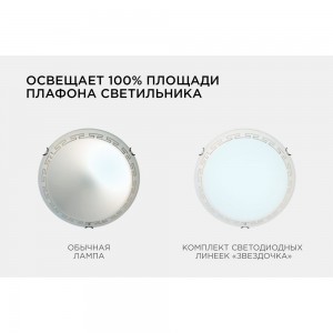 Комплект светодиодных линеек Apeyron Звездочка для настенно-потолочного светильника 220В, 12Вт 12-05