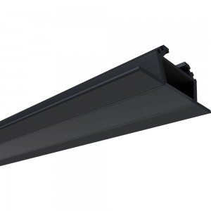 Накладной алюминиевый угловой профиль APEYRON для светодиодной ленты, анодированный, черный 08-03-Ч