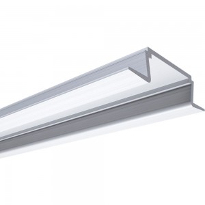 Встраиваемый прямой алюминиевый профиль (без крышки) APEYRON для светодиодной ленты 08-06-01