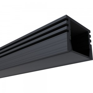 Алюминиевый П-образный профиль APEYRON для светодиодной ленты, черный 08-10-Ч
