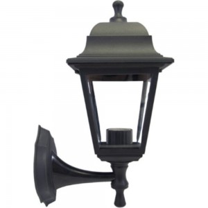 Настенный светильник-фонарь APEYRON черный, 4-х гранный, прозрачное стекло 11-11ЧЕР
