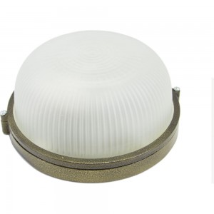 Влагозащищенный светильик APEYRON круг золотой, алюминий, рассеиватель стекло, IP54, E27, 60Вт, 130С 11-18зол