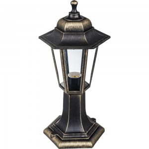 Напольный светильник-фонарь APEYRON бронза 6-гранный прозрачное стекло 11-97БР