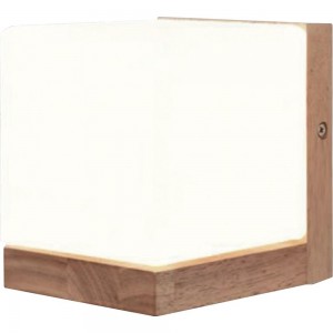 Декоративный настенный светильник APEYRON деревянная подставка, куб 16-01