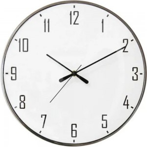 Настенные круглые часы Apeyron цвет корпуса серебристый, металл, 33 см ML200916