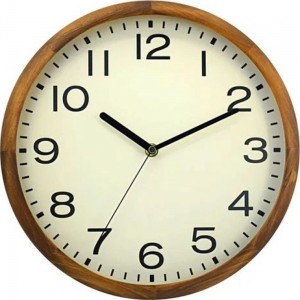Настенные круглые часы Apeyron цвет корпуса коричневый, дерево, 30 см WD200920