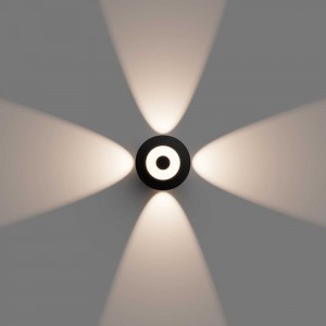 Садово-парковый светильник Apeyron светодиод, декоративный, настенный, 5Вт, 380Лм, 3000К, IP54, черный 31-07