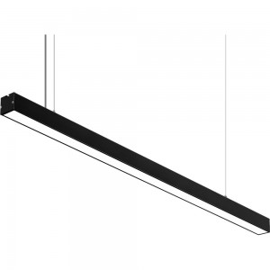Линейный подвесной светодиодный светильник Apeyron 24Вт, ip40, 4x4х100 см, цвет - черный/ 30-10
