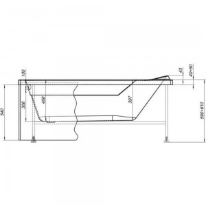 Фронтальная панель Aquanet L150 H53 K 00243512