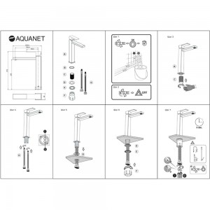 Смеситель Aquanet Blanco 00261817