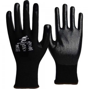 Трикотажные перчатки с нитриловым покрытием ладони и кончиков пальцев ARCTICUS полиэстер, 13G, р.10 4500 ARC-101