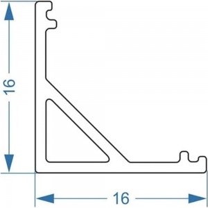 Угловой алюминиевый профиль ArdyLight ALS-1616 