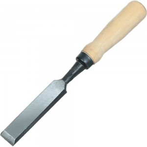 Плоская стамеска Арефино Инструмент горячая штамповка, с деревянной ручкой, 25 мм С109