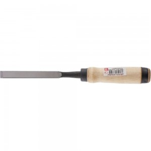 Стамеска-долото Арефино Инструмент горячая штамповка, с деревянной ручкой, 10 мм С333