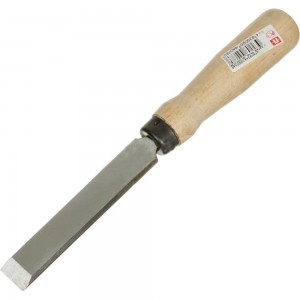 Плоская стамеска Арефино Инструмент холодная штамповка, с деревянной ручкой, 25 мм С105