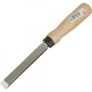 Плоская стамеска Арефино Инструмент холодная штамповка, с деревянной ручкой, 20 мм С38