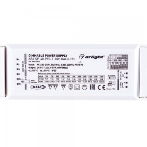 Блок питания Arlight ARJ-SP-40-PFC-1-10V-DALI2-PD 0251251
