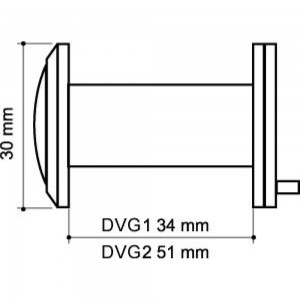 Дверной глазок ARMADILLO оптика стекло DV-PRO 1/60-35/BR/HD (DVG1/HD) AB бронза 36481