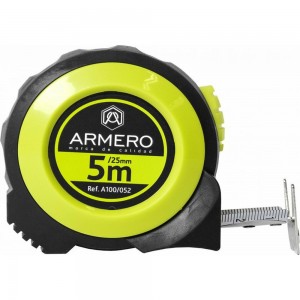 Рулетка с автоблокировкой Armero 5 м/25 мм AI00-052/A100/052