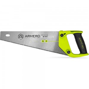 Ножовка по дереву, 400мм, 3d, крупный зуб ARMERO A534/401