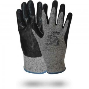 Антипорезные перчатки с нитриловым покрытием Armprotect HPPE-нити, TAEKI5, р.10 PL100