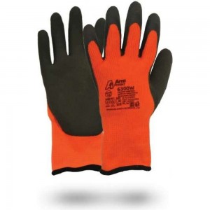 Утепленные перчатки Armprotect акриловый начес, Hi-Vision, вспененный латекс на ладони, р11 6300W 4631161387677