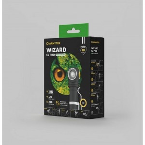 Фонарь Armytek Wizard C2 Pro Magnet USB теплый свет F08701W