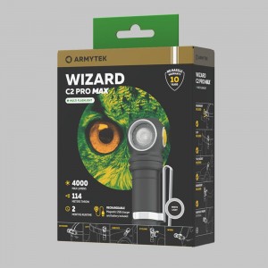 Фонарь Armytek Wizard C2 Pro Max Magnet USB Белый свет F06701C