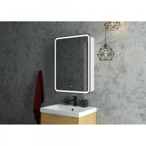 Зеркало-шкаф с подсветкой Art&Max PLATINO AM-Pla-550-800-1D-L-DS-F