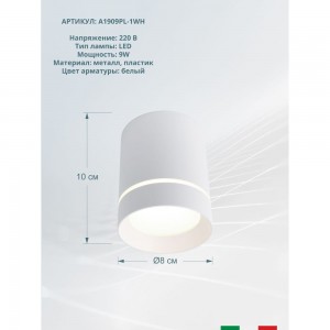 Потолочный светильник Arte Lamp A1909PL-1WH
